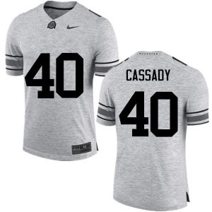 Men's Ohio State Buckeyes #40 Howard Cassady Gray Nike NCAA College Football Jersey New Year INQ5444RA